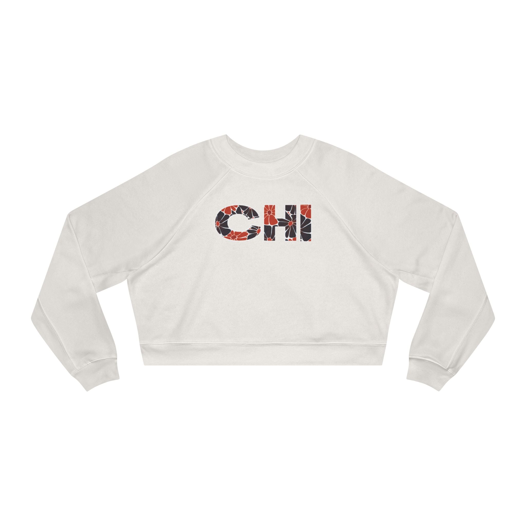 Chicago Football Varsity Graphic Women's Fleece Cropped Pullover