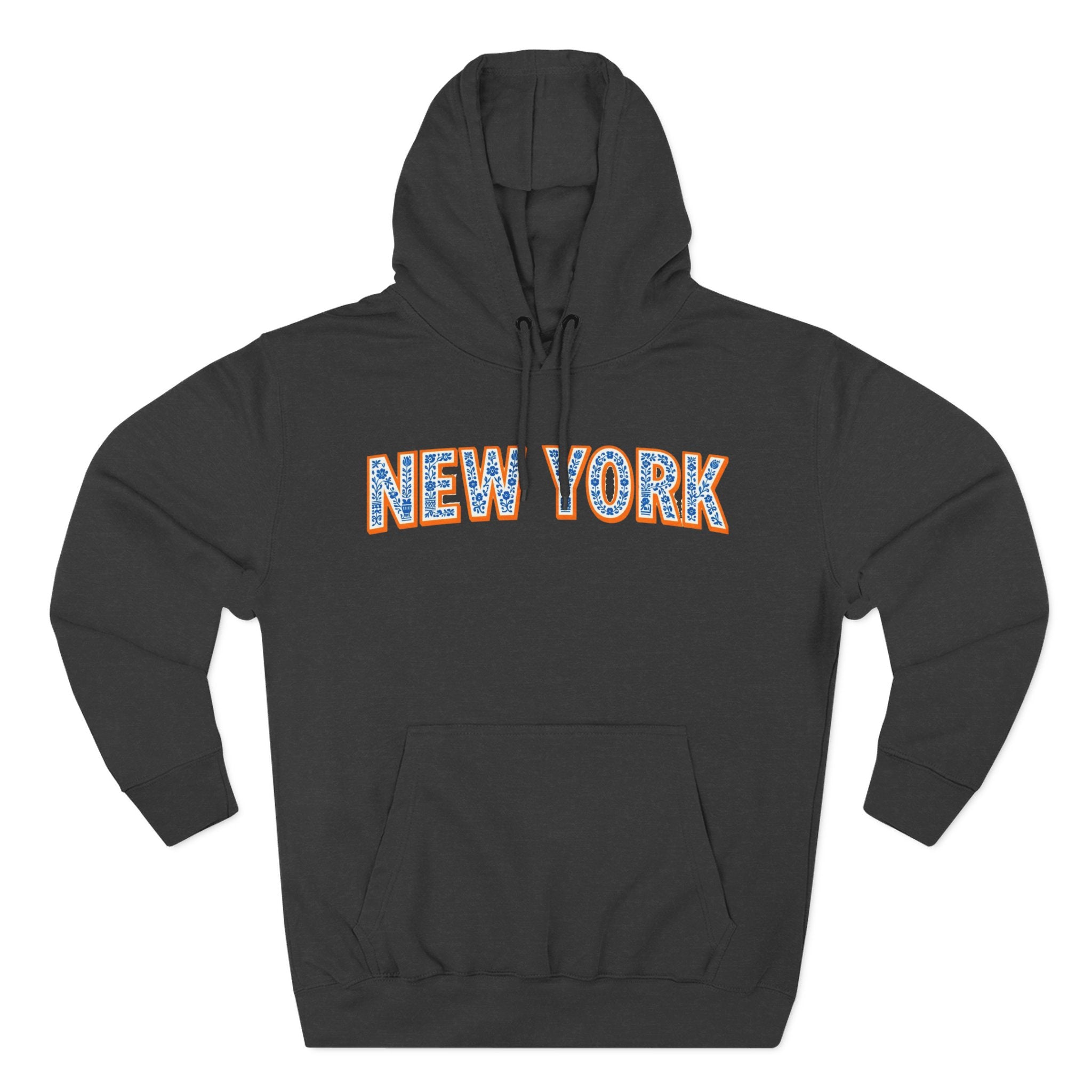New York Floral Arch Hoodie | Logo Pullover | Baseball, Basketball