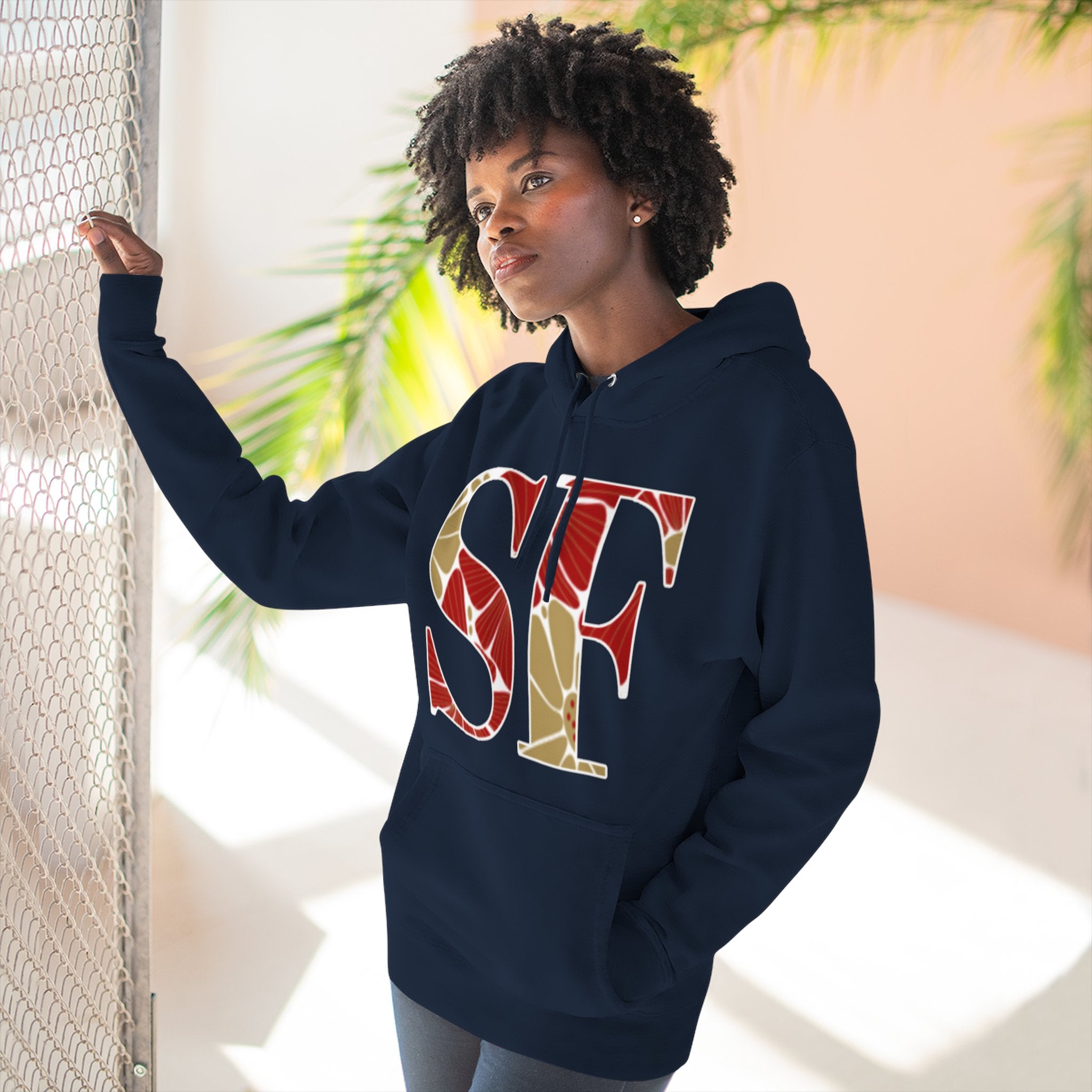 San Francisco Floral Arch Hoodie | Logo Pullover | Football