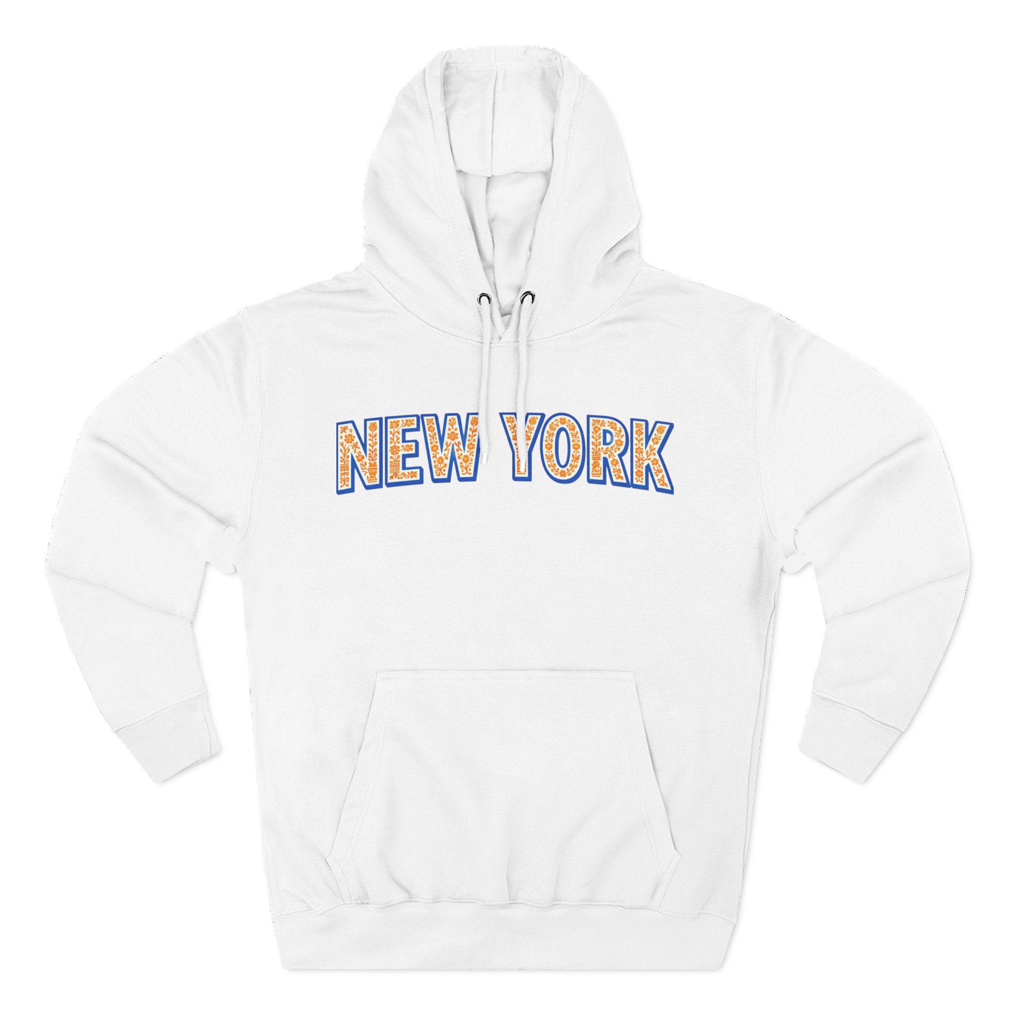 New York Floral Arch Hoodie | Logo Pullover | Basketball, Baseball