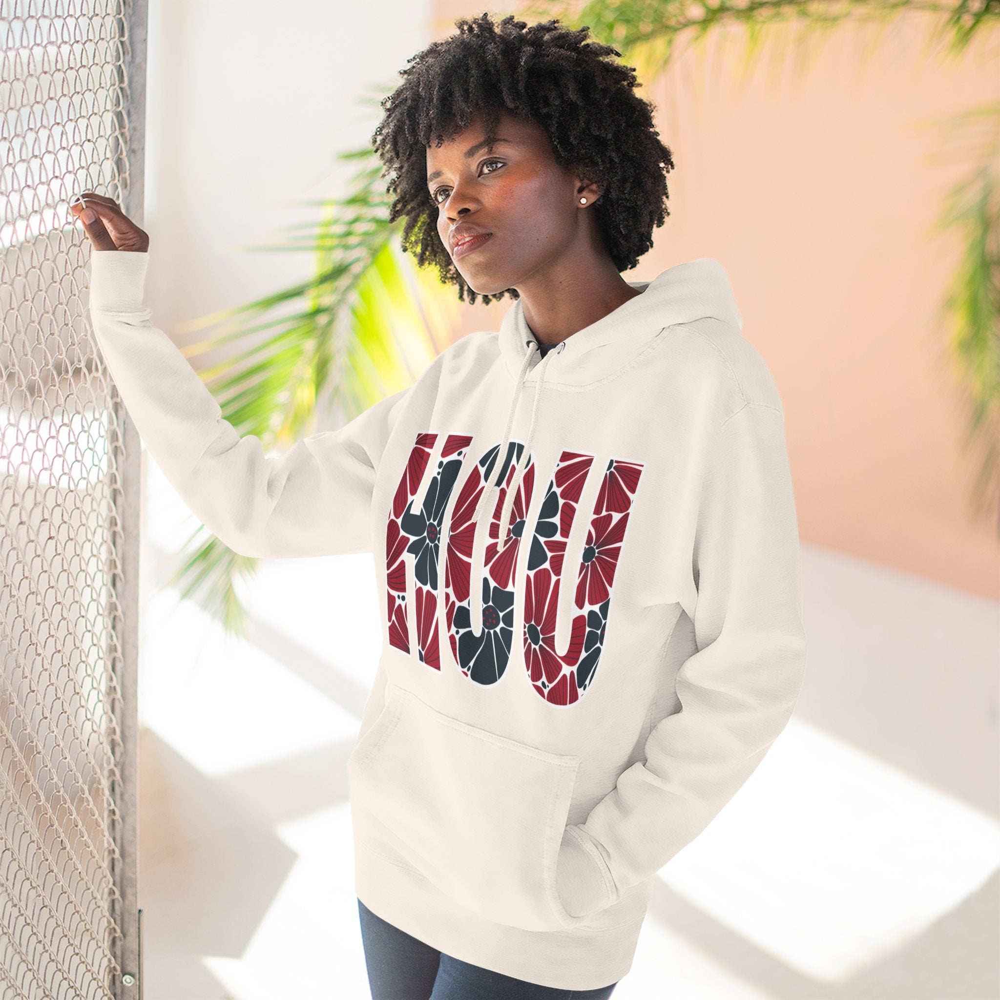 Houston Floral Arch Hoodie | Logo Pullover | Football
