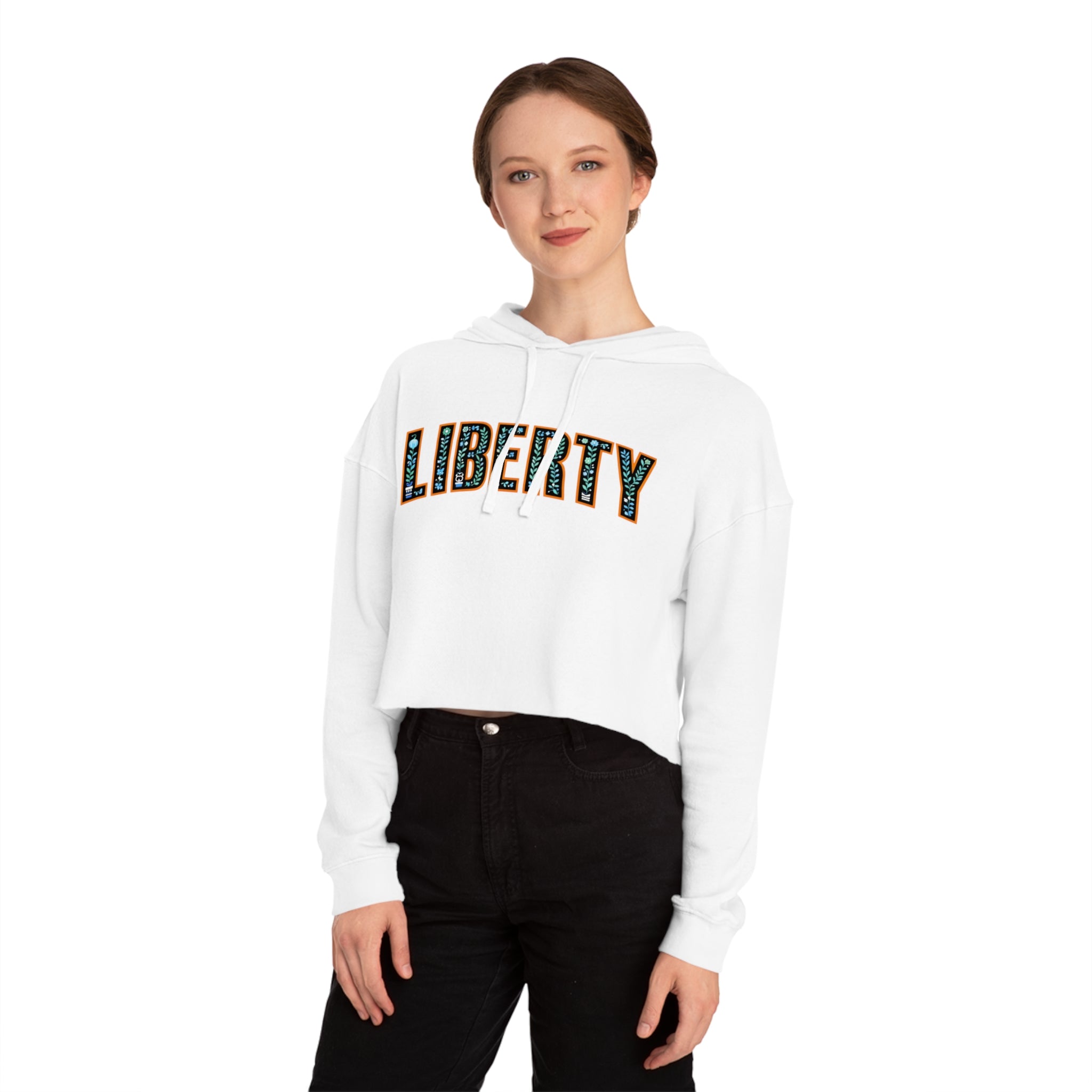 New York Liberty Cropped Hooded Sweatshirt, WNBA