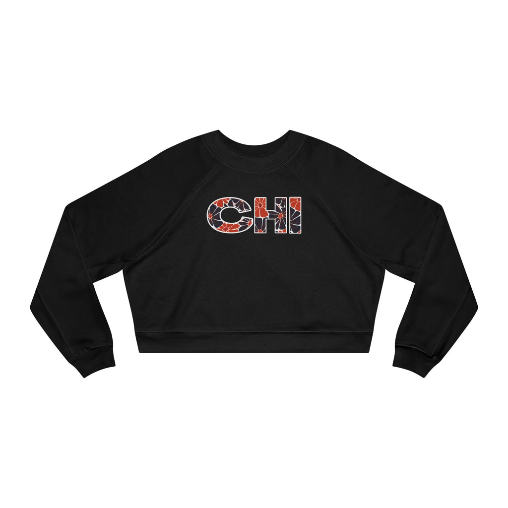 Chicago Football Varsity Graphic Women's Fleece Cropped Pullover