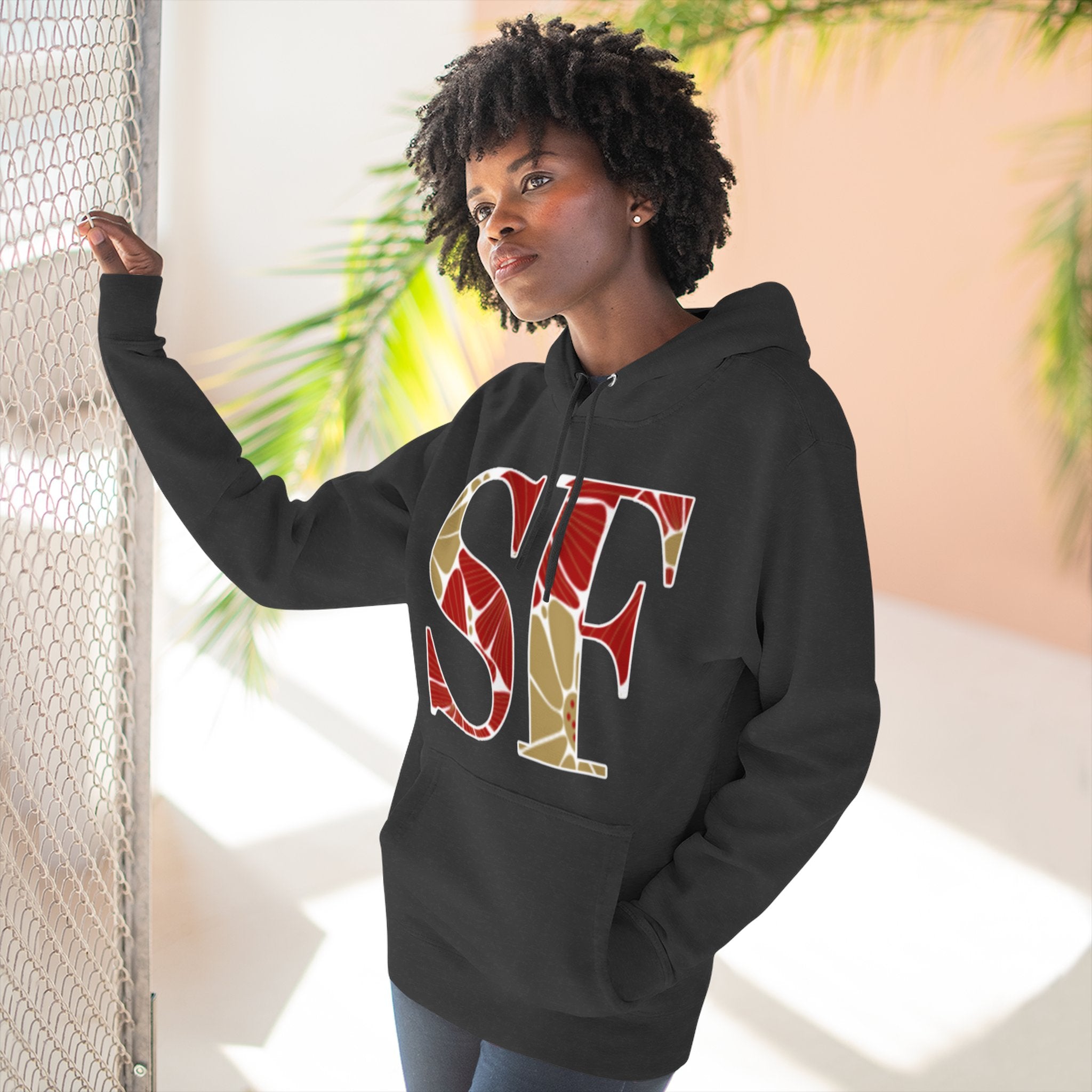 San Francisco Floral Arch Hoodie | Logo Pullover | Football