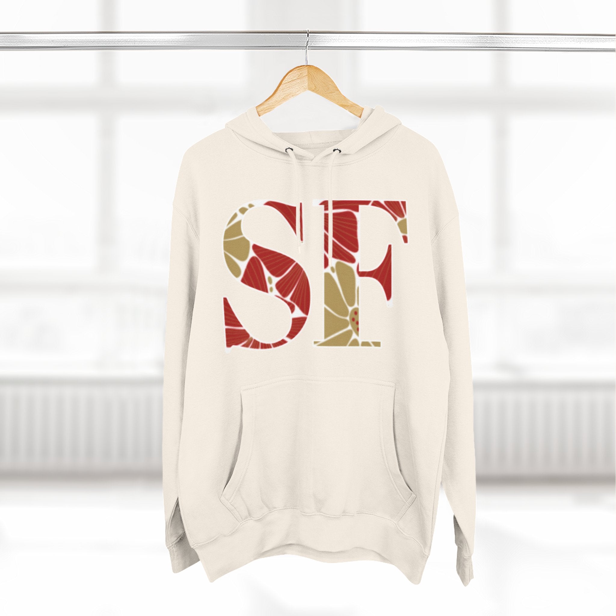 San Francisco Floral Arch Hoodie | Logo Pullover | Football