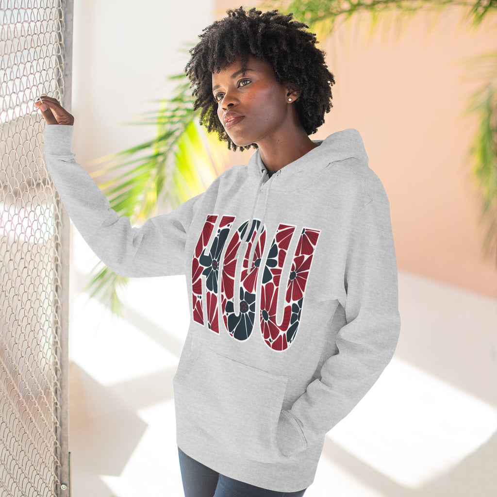Houston Floral Arch Hoodie | Logo Pullover | Football