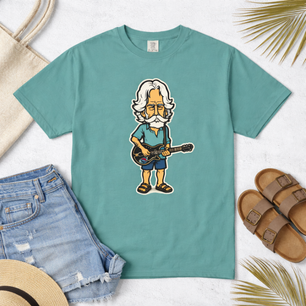 Bob Weir Tribute Graphic T-Shirt — Vintage Music Lover Tee, Grateful Dead